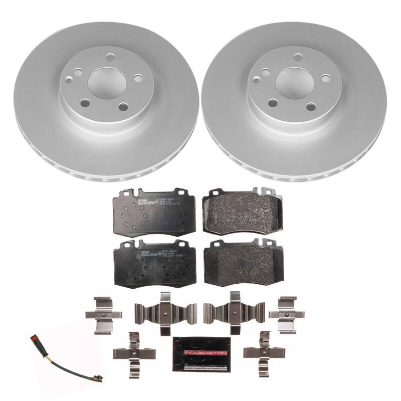 Power Stop 08-11 Mercedes-Benz CLS550 Front Euro-Stop Brake Kit