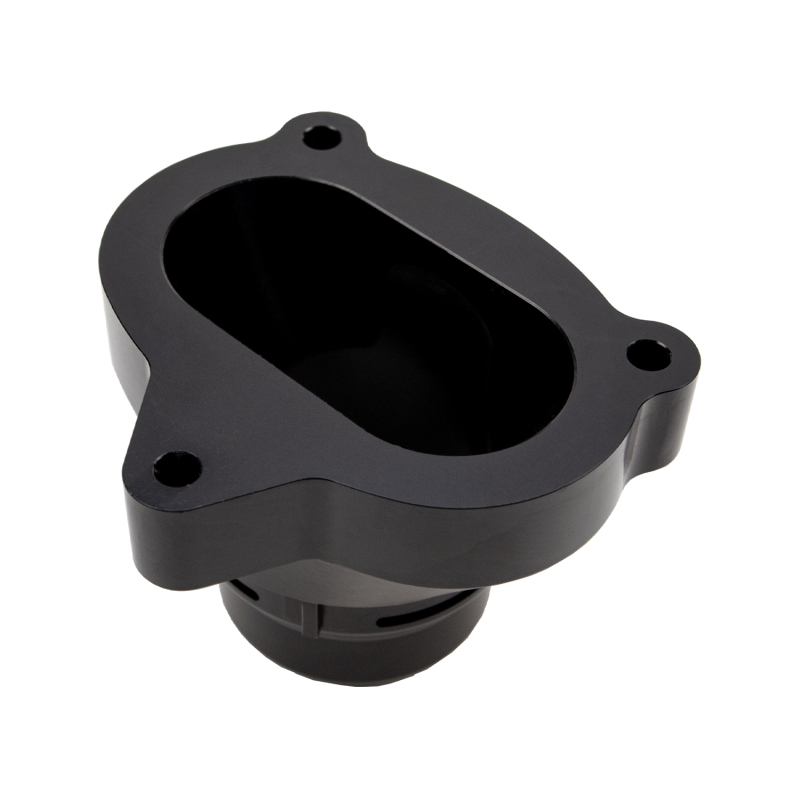 Wehrli 11-25 Ford Power Stroke 6.7L Billet Aluminum Thermostat Housing - Black Anodized thumbnail 3