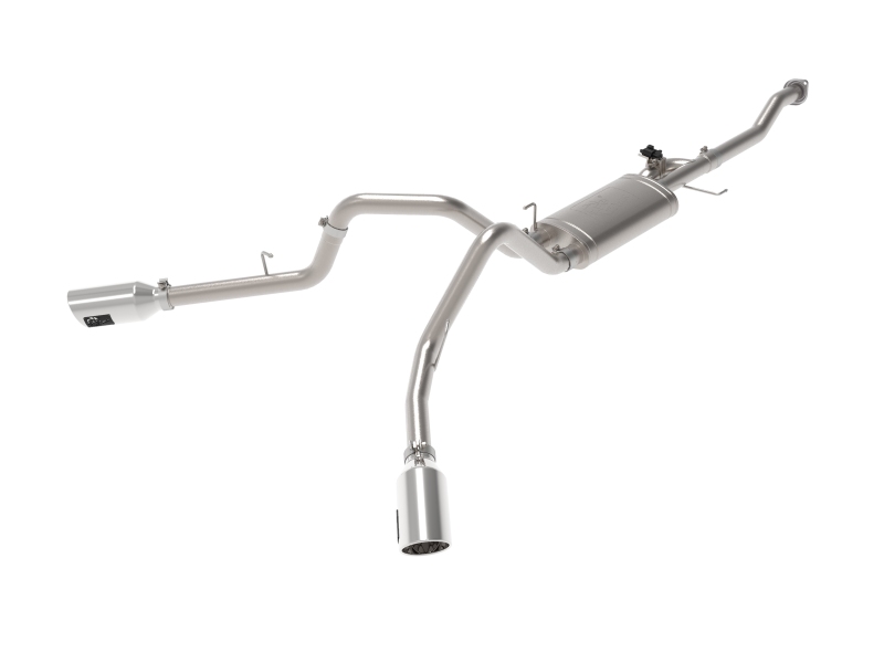 aFe Gemini XV 3in 304 SS Cat-Back Exhaust 15-20 Ford F-150 V6 2.7L/3.5 w/ Polished Tips thumbnail 2