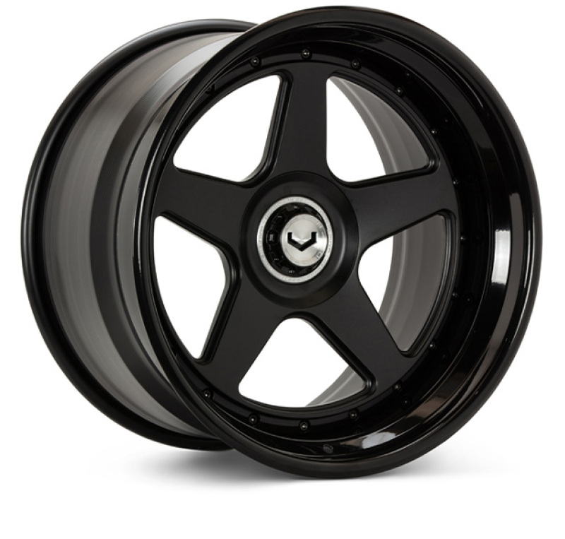 Vossen GEN-01 3pc - 21x13 - Cntr Lock - Satin Blk Cntr / Gloss Blk Out - Lamborghini Aventador Rear
