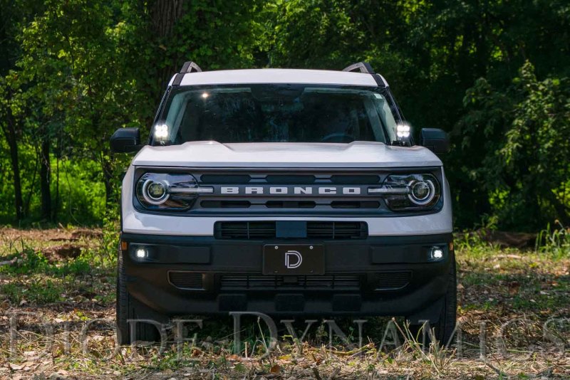 Diode Dynamics 2021 Ford Bronco Sport Stage Series 2in LED Ditch Light Kit- White Combo thumbnail 8