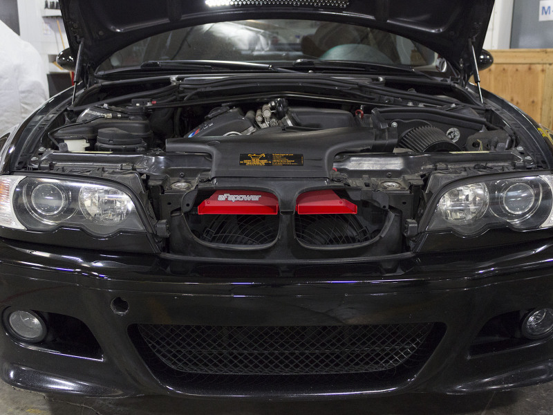aFe MagnumFORCE Intakes Scoops AIS BMW 3-Series/ M3 (E46) 01-06 L6 - Matte Red thumbnail 8