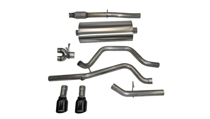 Corsa 2014-2019 C Sierra/Chevy Silv 1500 Crew Cab/Short Bed 5.3L V8 Black Sport Dual Rear CB Exhaust thumbnail 5