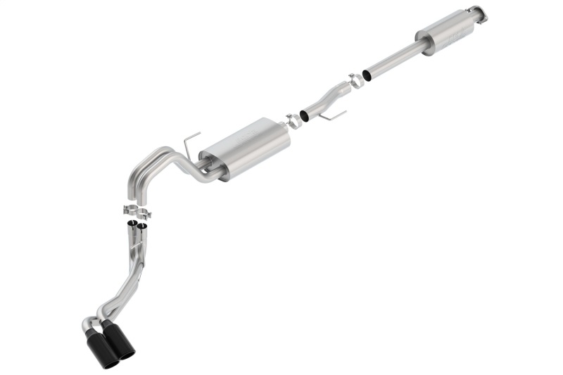 Borla 15-17 F-150 2.7L/ 3.5L EcoBoost/ 5.0L V8 4in. Tip Side Exit S-type Exhaust Black Chrome thumbnail 3
