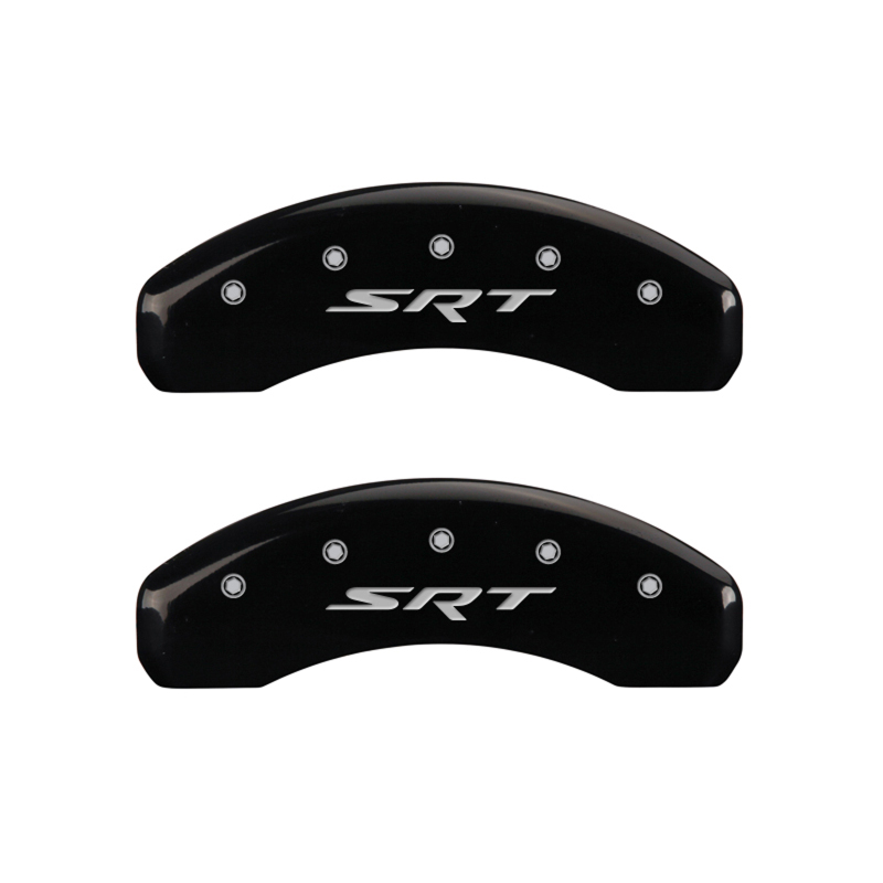 MGP 4 Caliper Covers Engraved Front & Rear SRT Black finish silver ch thumbnail 7