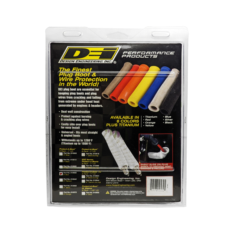 DEI Protect-A-Boot - 6in - 8-pack - Blue thumbnail 4