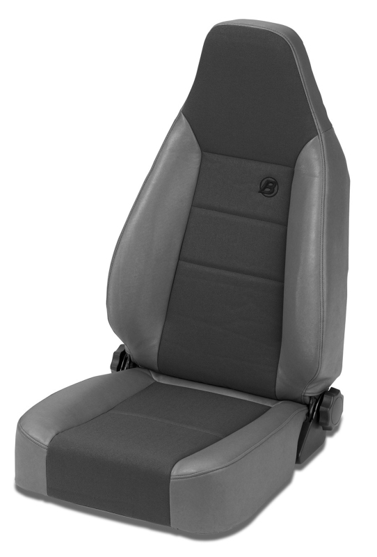 Bestop 76-86 Jeep Cj7 Front Trailmax II Sport Seat (Center Fabric Insert Charcoal/Gray)
Sport Seat