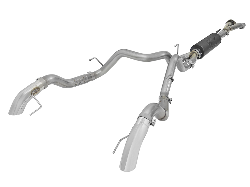 aFe MACH Force-XP Cat-Back Exhaust w/ Dual Hi-Tuck Pol Tips 17-18 Ford F-150 Raptor V6-3.5L thumbnail 2