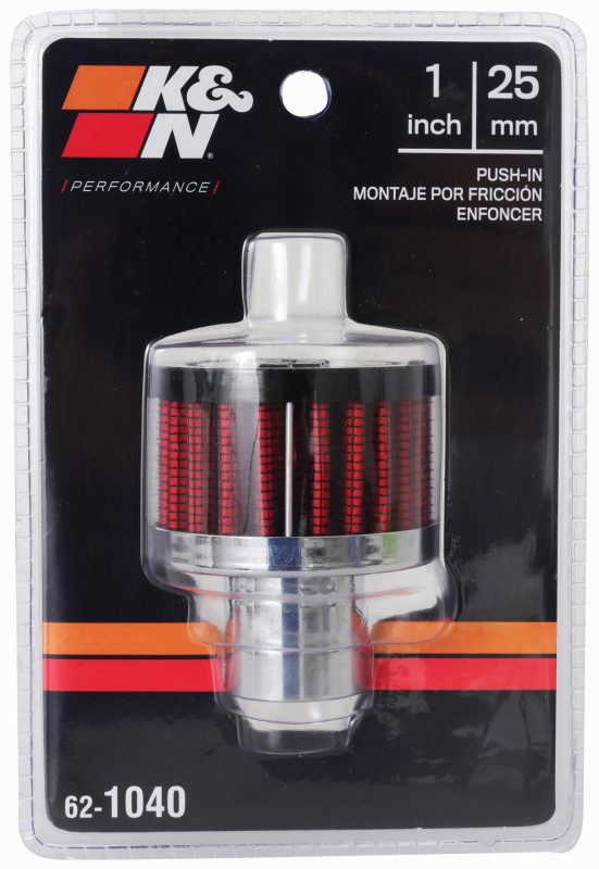 K&N Steel Base Crankcase Vent Filter/Breather 1in Vent OD x 2in OD x 1.5in Height thumbnail 8