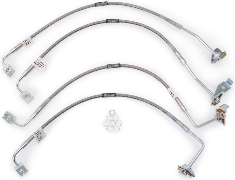 Russell Performance 07-08 Jeep Wrangler JK with 4in Lift Brake Line Kit thumbnail 9