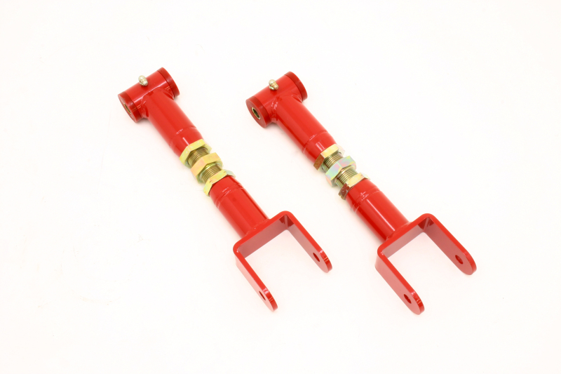 BMR 91-96 B-Body Upper Control Arms On-Car Adj. Extended Length (Polyurethane) - Red thumbnail 2