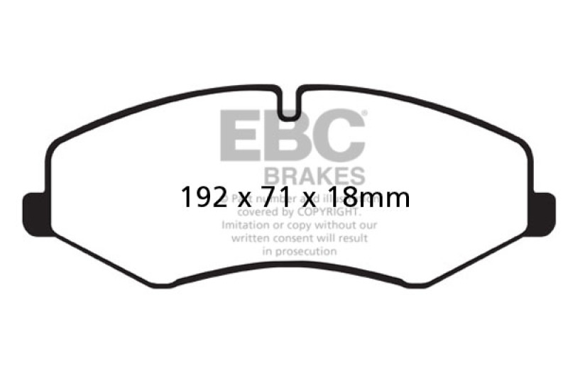EBC 10-14 Land Rover LR4 5 Yellowstuff Front Brake Pads thumbnail 6