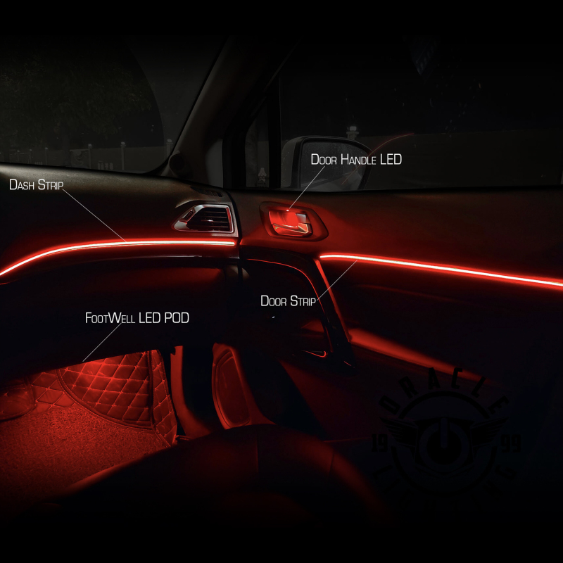 Oracle Lighting Dynamic Colorshift 18 Piece Universal Full LED Interior Dash Board Kit