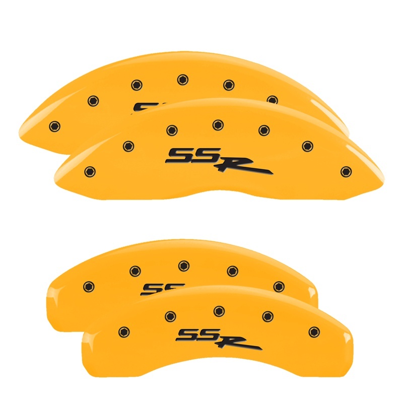 MGP 4 Caliper Covers Engraved Front & Rear MGP Yellow finish black ch thumbnail 7