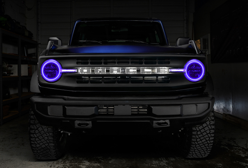 Oracle 21-22 Ford Bronco Headlight Halo Kit w/DRL Bar - Base Headlights -w/No Controller thumbnail 8