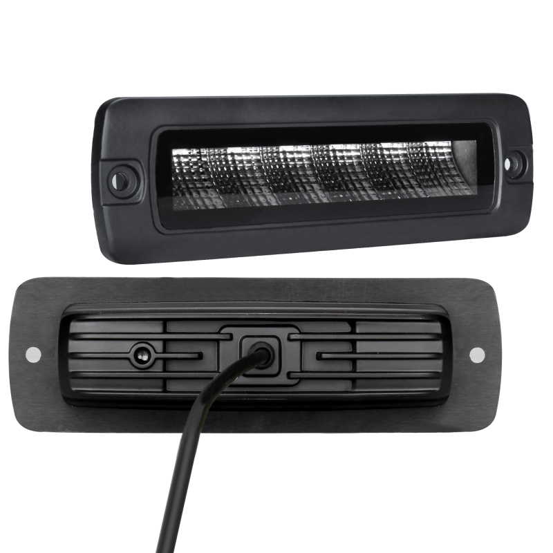 Go Rhino Xplor Blackout Series Sixline LED Flood Light Kit (Flush Mount) - Blk (Pair) thumbnail 4
