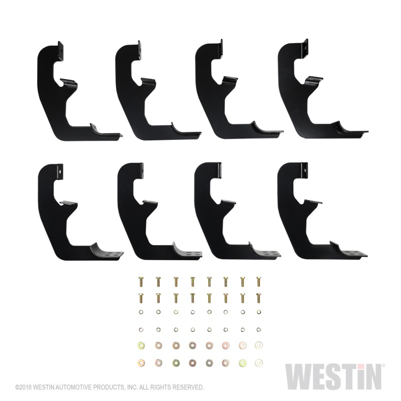Westin 2019 Chevrolet Silverado/Sierra 1500 Double/CC Premier Oval Nerf Step Bar Mount Kit - Black thumbnail 4