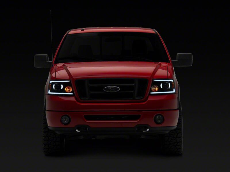 Raxiom 04-08 Ford F-150 Axial Series LED Proj Headlights/Seq LED Bar- Black- Clear Lens thumbnail 9