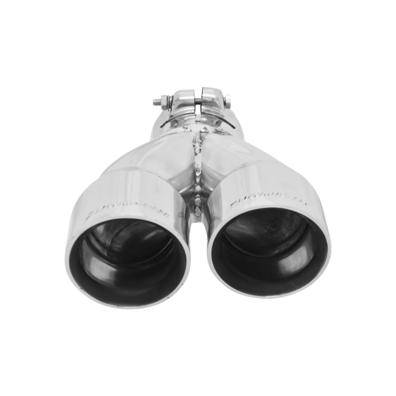 Flowmaster SS Tip 2.5in.IN x 3in. Dual Angle Clamp-R thumbnail 3