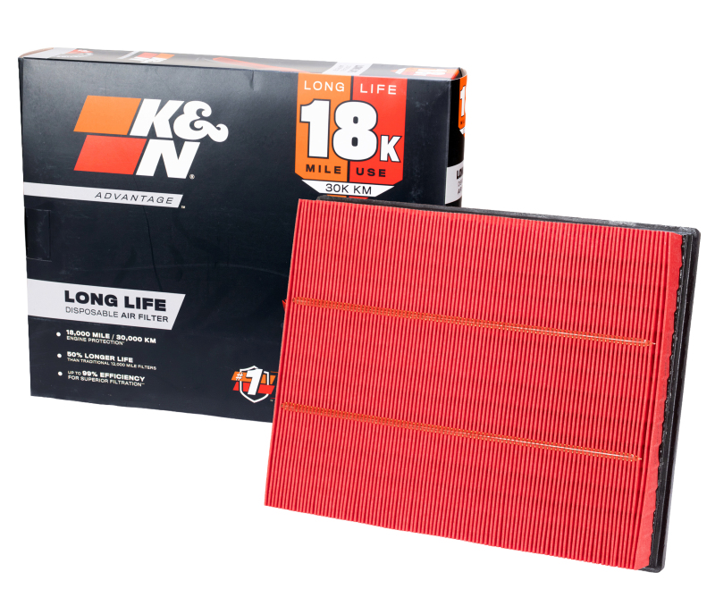 K&N Advantage Air Filter 18K Miles Ford Ranger L4/5-2.2/3.2L Dsl 2016-2017 thumbnail 3