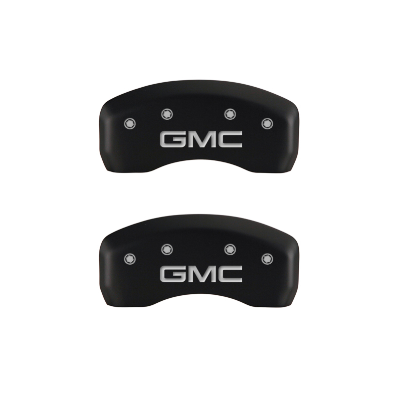 MGP 4 Caliper Covers Engraved Front & Rear GMC Red finish silver ch thumbnail 7