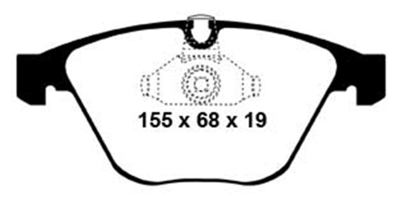 EBC S12 Brake Pad and Rotor Kit (1x ebcRK1246, 1x ebcDP31449C) thumbnail 6