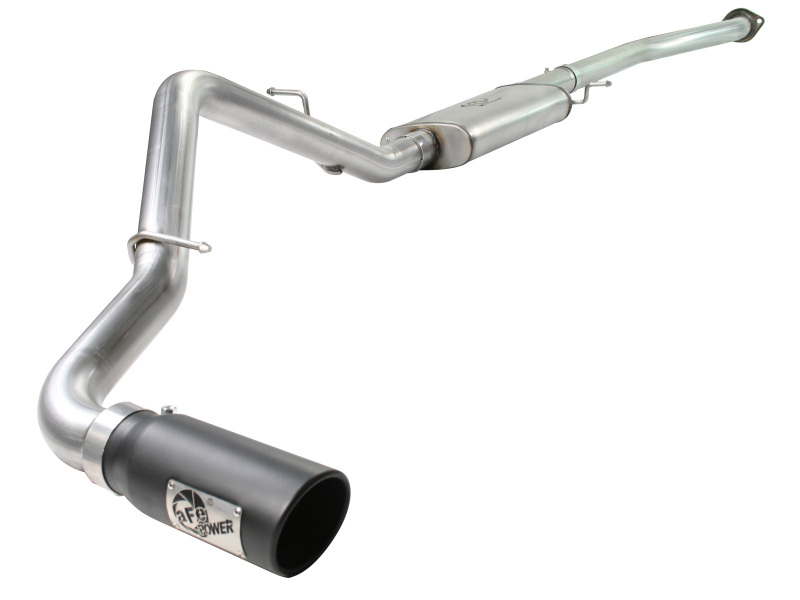 aFe MACH Force XP Exhaust SS-409 Cat-Back w/ 304SS Black Tip 04-07 GM Trucks 1500 V6/V8 thumbnail 8