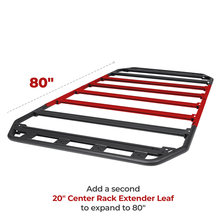 Go Rhino SRM300 Flat Platform Roof Rack 40in. L x 40in. W (Incl. Clamps) thumbnail 7