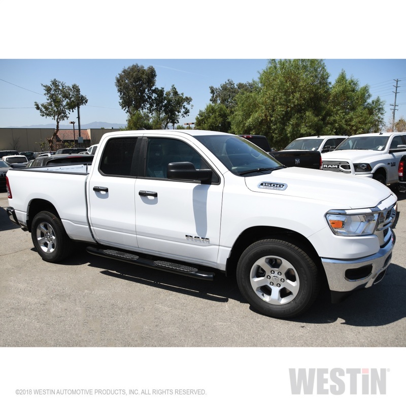 Westin 2019 Ram 1500 Quad Cab (Excl Classic) PRO TRAXX 5 Oval Nerf Step Bars - Black thumbnail 7