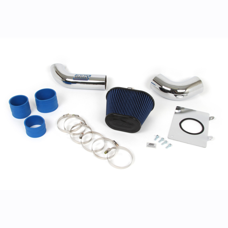 BBK 86-93 Mustang 5.0 Cold Air Intake Kit - Fenderwell Style - Chrome Finish thumbnail 2