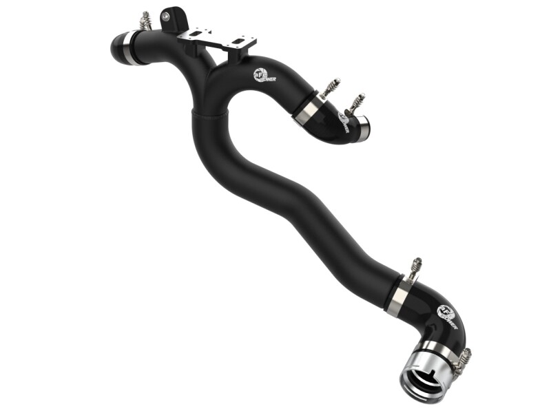 BladeRunner 3 IN Aluminum Hot Charge Pipe Black