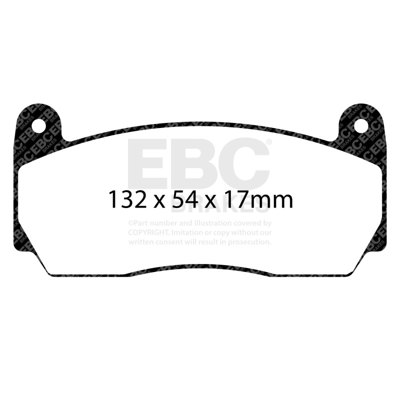 EBC Racing 12-19 BMW 3-Series (F30/F31/F34) Apollo-4 Caliper Yellowstuff Racing Brake Pad