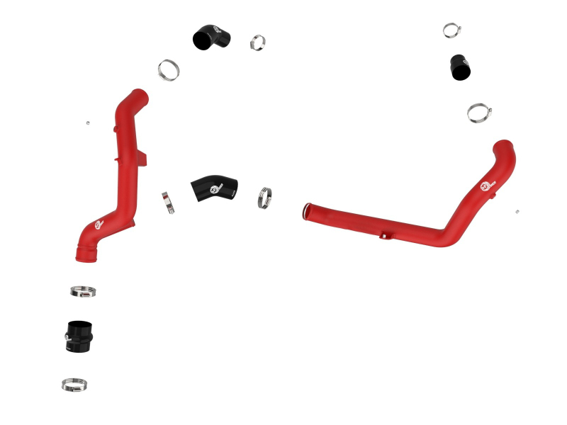 BladeRunner 2-1/4 IN Aluminum Hot Charge Pipe Red