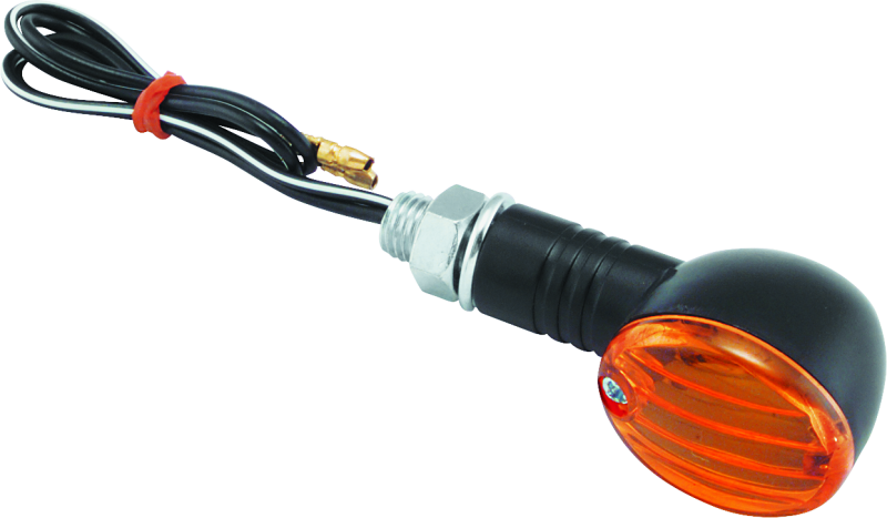 BikeMaster Ministalk Marker Light Round - Black/Amber thumbnail 2