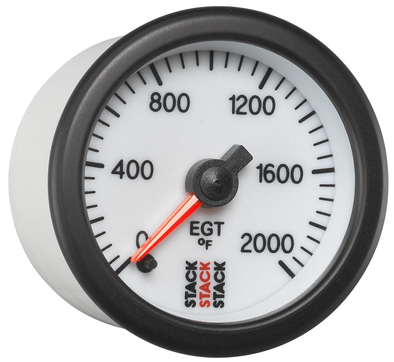Autometer Stack 52mm 0-2000 Deg F Pro Stepper Motor Exhaust Gas Temp Gauge - White thumbnail 4