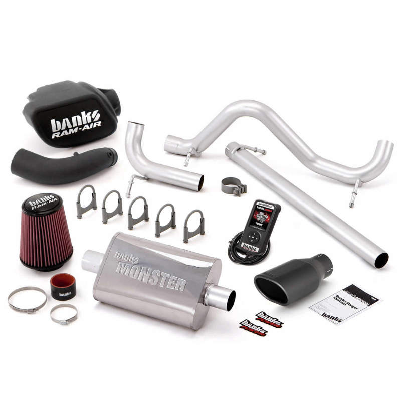 Banks Power 07-11 Jeep 3.8L Wrangler - 2dr Stinger Sys w/ AutoMind - SS Single Exhaust w/ Black Tip thumbnail 3