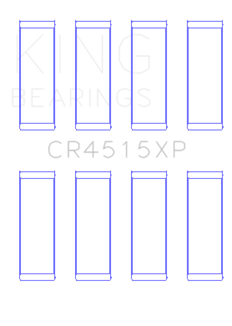 King Chrysler Ford Mazda Duratec 121ci 2.0L 16v Connecting Rod Bearing Set - Set of 4 thumbnail 3