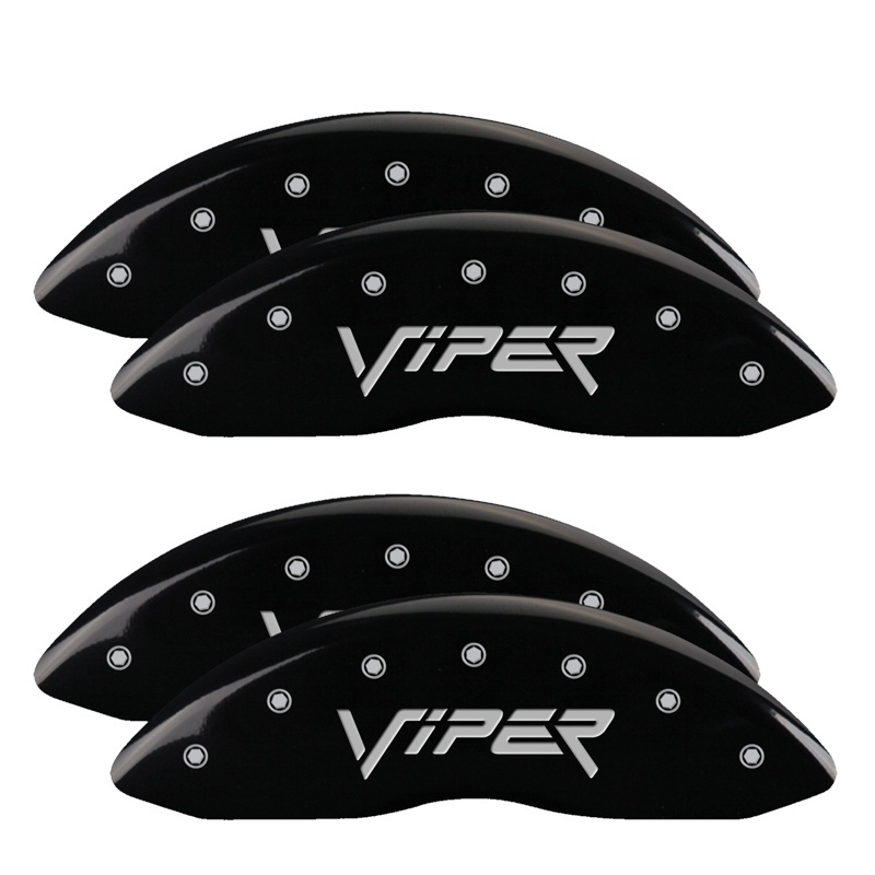 MGP 4 Caliper Covers Engraved Front & Rear Gen 2/Viper Black finish silver ch thumbnail 6