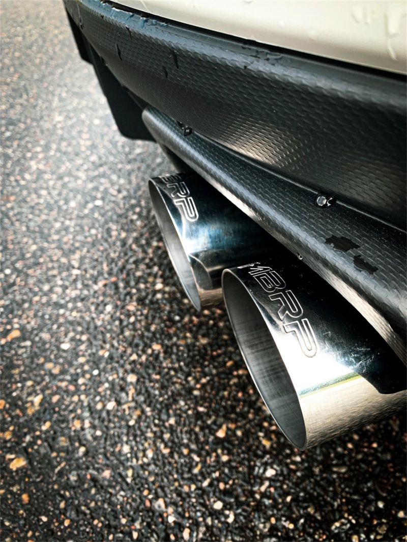 MBRP 15-19 Subaru WRX 2.0L/STI 2.5L 3in Dual Split Rear Exit w/ 3.5in CF Tips - T304 Street Version thumbnail 4