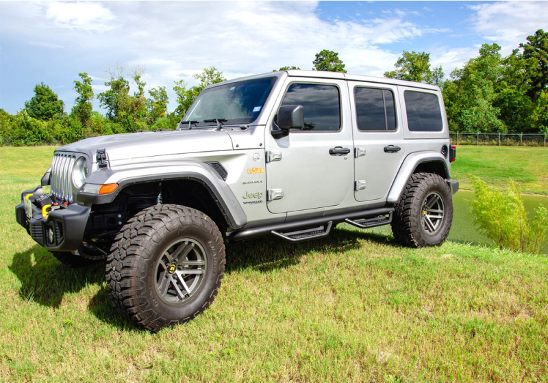 N-Fab Podium LG 2018 Jeep Wrangler JL 4DR SUV - Full Length - Tex. Black - 3in thumbnail 4