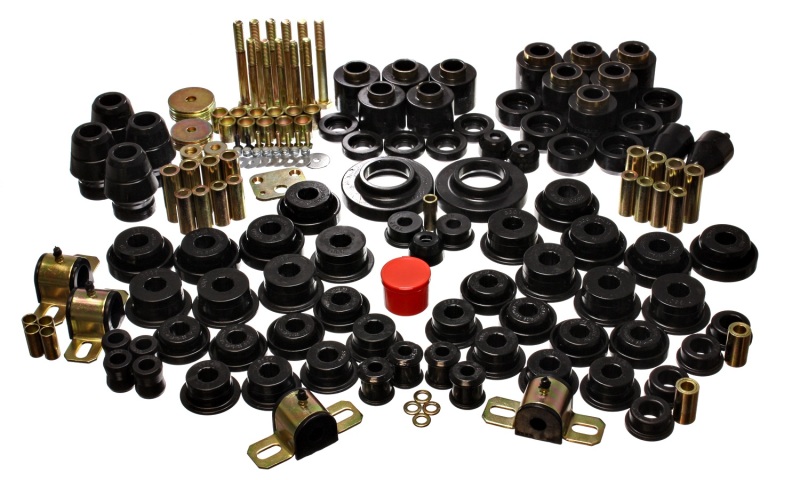 Energy Suspension 97-06 Jeep Wrangler TJ (w/ 1in Body Lift Kit) Black Hyper-Flex Master Bushing Set thumbnail 5