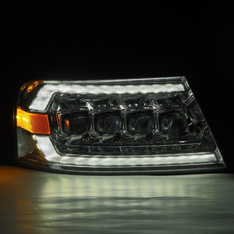 AlphaRex 04-08 Ford F150 / 06-08 Lincoln Mark LT NOVA LED Proj Headlights Chrome w/Activ Light/Seq thumbnail 5