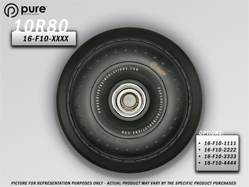 Pure Drivetrain 10R80/10R100 Ford High Performance Billet Torque Converter - All Motor w/ 5.0 V8