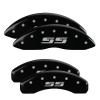 MGP 4 Caliper Covers Engraved Front & Rear Silverado style/SS Black finish silver ch thumbnail 8