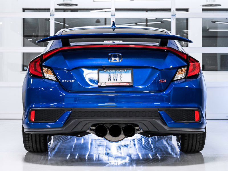 AWE Tuning 2016+ Honda Civic Si Touring Edition Exhaust w/Front Pipe & Dual Diamond Black Tips thumbnail 3