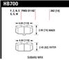 HAWK Blue 9012 Brake Pad Sets