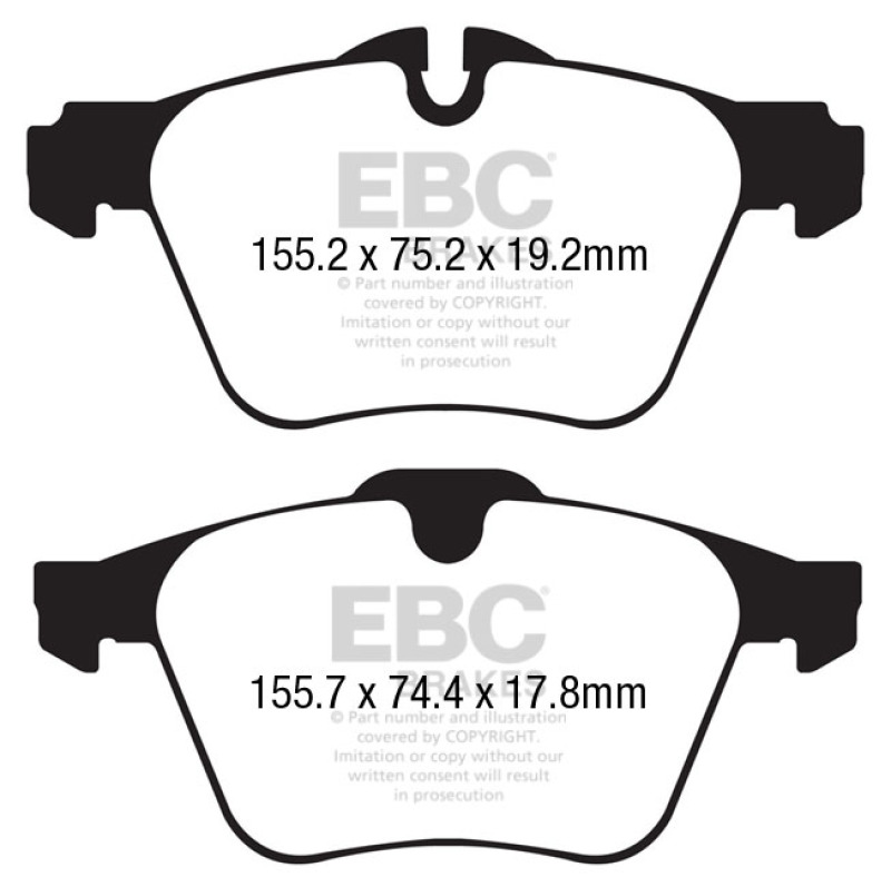EBC S12 Brake Pad and Rotor Kit (1x ebcRK1788, 1x ebcDP32189C) thumbnail 9