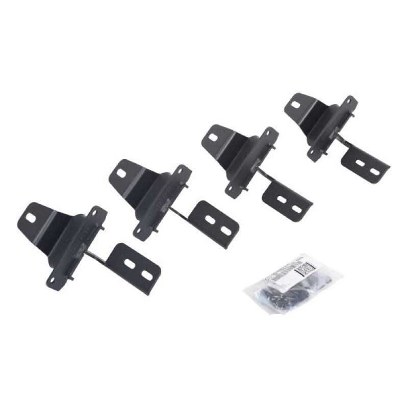Go Rhino 18-22 Jeep Wrangler JL 2DR Mounting Brackets (V-Series V3/RB10 Slim/RB20 Slim) - Tex. Blk thumbnail 2