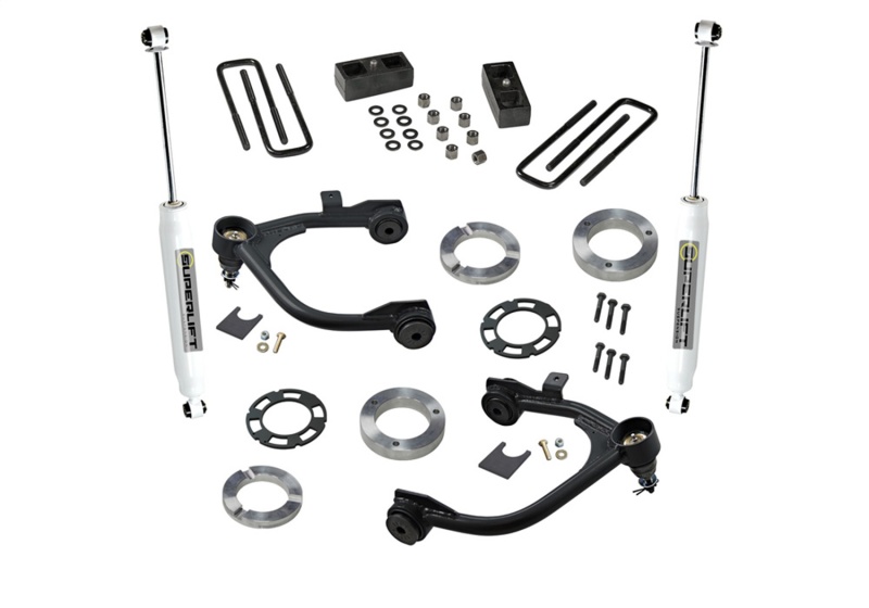 Superlift 19-20 Chevy Silverado 1500 (New Body) 3in GM Lift Kit 2WD and 4WD w/ Superlift Shocks thumbnail 3