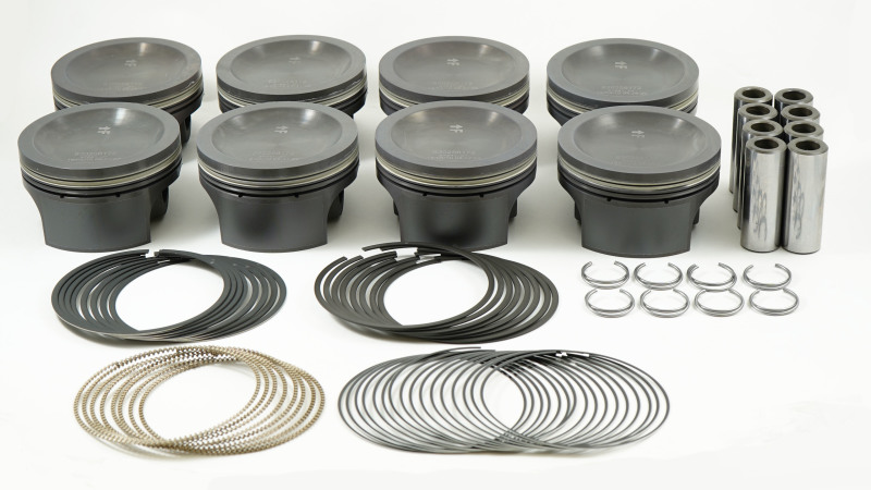 Mahle MS Piston Set SBF 281ci 3.551in Bore 3.543stk 5.933in Rod .866 Pin 0cc 11.9 CR Set of 8 thumbnail 2